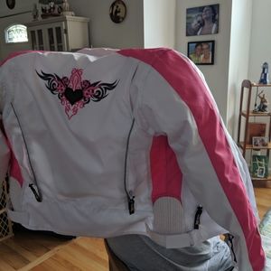 Vinyl ladies Harley Davidson riding jacket